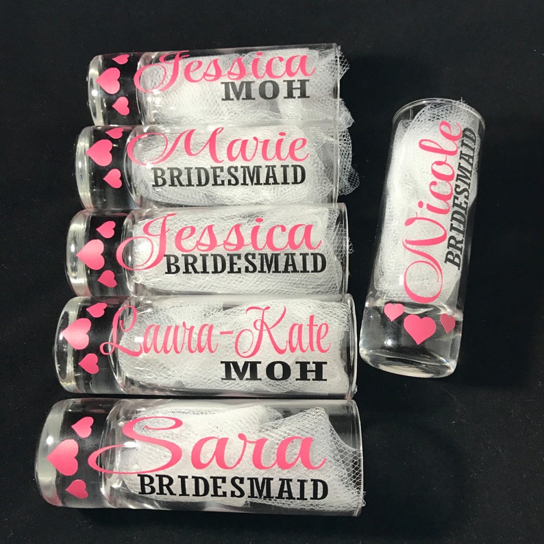 Personalized Shot Glasses Rose Gold Shot Glasses Rose Gold Etsy