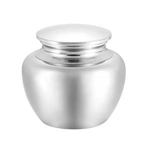 Miniature Elegant Polished Stainless Steel Keepsake Urn for Ashes Cremains with Optional Personalised Engraving