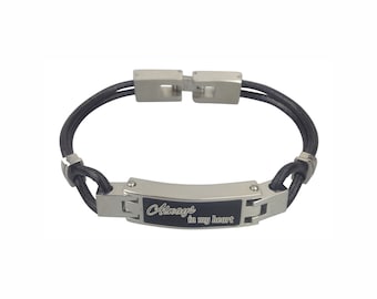 Pulsera con urna en forma de corazón, joyería conmemorativa para cenizas de cremación, regalo de condolencia personalizado.