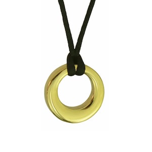 Golden Agogo Urn Pendant - Memorial Ash Keepsake Jewellery - Personalised Engraved