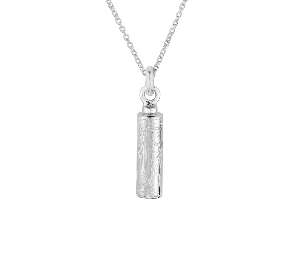 Collana Urna Con Ciondolo Hamsa E Elefante In Argento Sterling – Gioiello Crematorio Per Ceneri Con Imbuto – Regalo Commemorativo