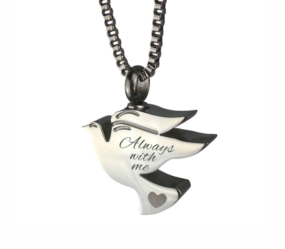 Dove Urn Pendant Memorial Ash Cremation 