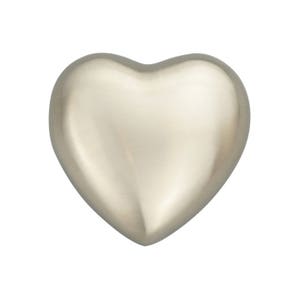 Classic Silver Heart Urn Keepsake for Dog Cat Ashes Cremation Engraving Service