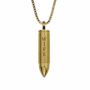 Frau Kugel Gold Urne Anhänger - Gedenkstätte Asche Andenken Schmuck - Personalisierte Gravur