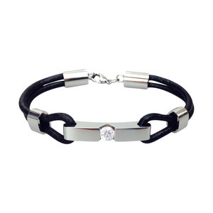 Contemporary Crystal Urn Bracelet - Memorial Ash Keepsake Jewellery - Personalised Engraved