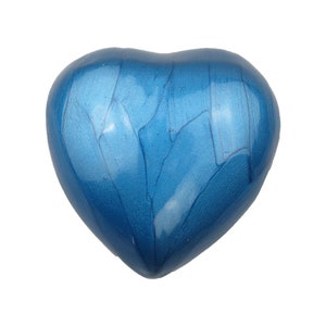 Royal Blue Enamel Heart Pet Urn Pamiątkowa dla Ludzkiego Psa Kota Pogrzeb Prochy Kremacja