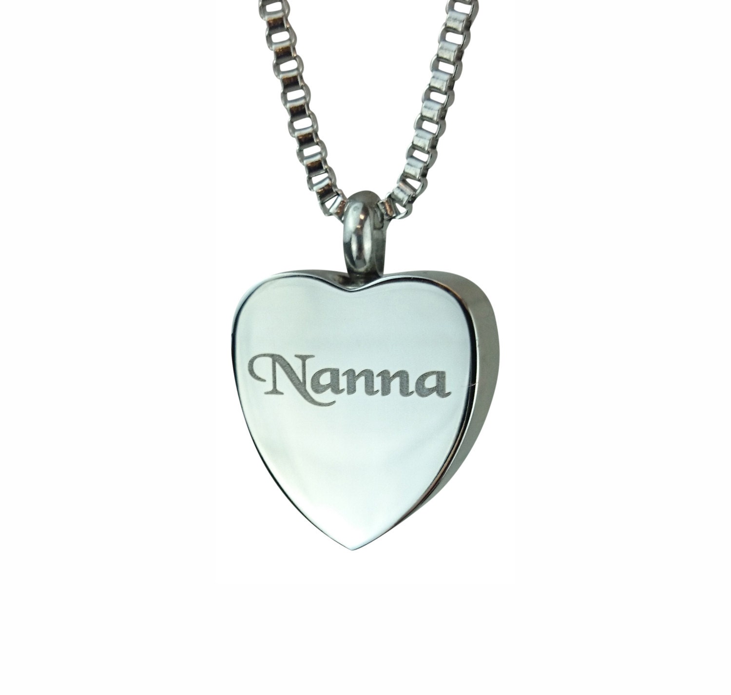 Nanna Grandma Heart Urn Pendant Memorial Ash Cremation Etsy