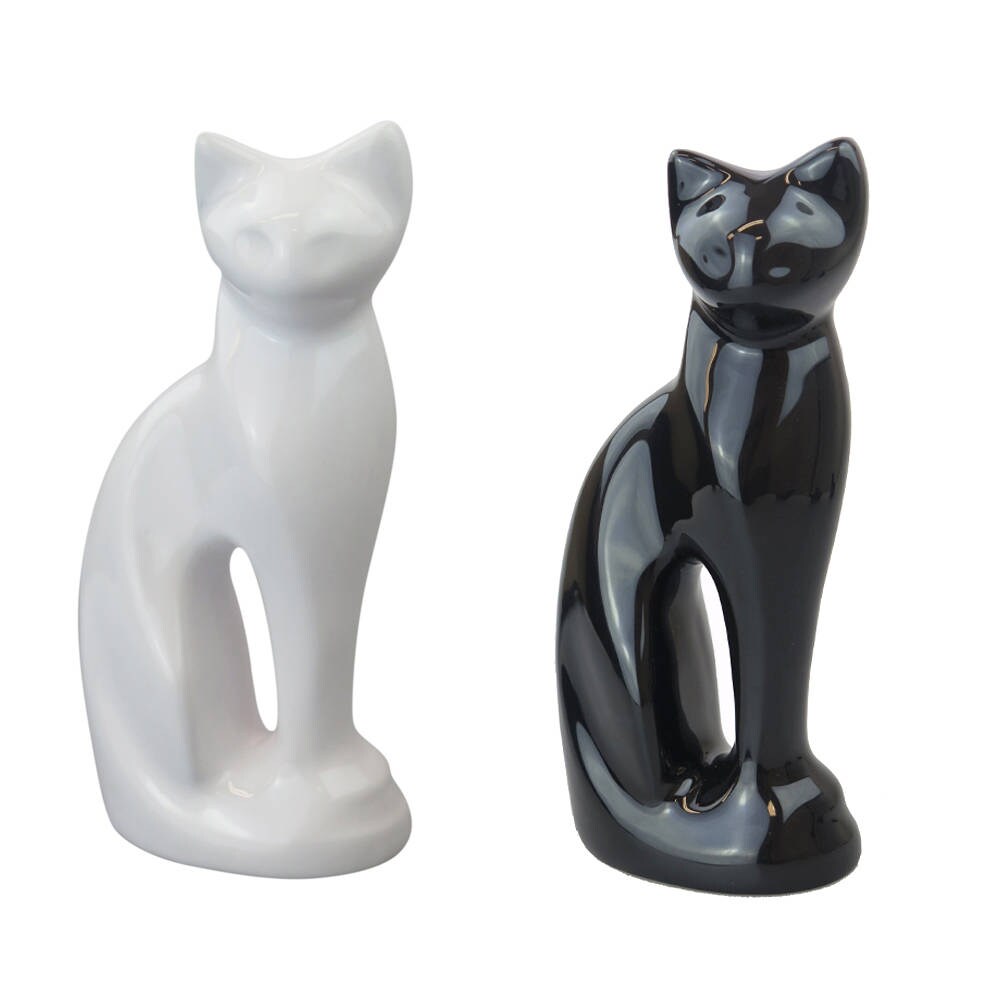 cat shaped urn