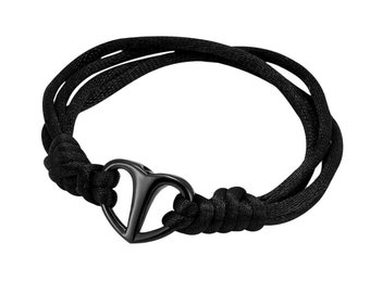 Pulsera con urna en forma de corazón Unity, joyería conmemorativa para cenizas de cremación, regalo de condolencia personalizado.