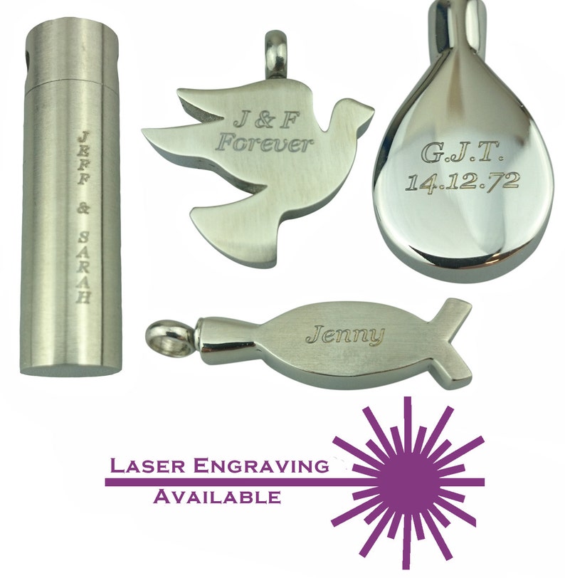 Contemporary Urn Bracelet Memorial Ash Keepsake Jewellery Personalised Engraved image 2