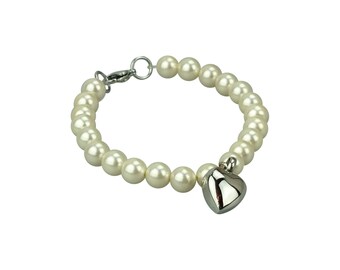 Heart Urn Bracelet - Memorial Ash Keepsake Jewellery - Personalised Engraved