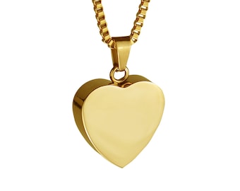 Gouden harturnhangerketting - herdenkings as aandenken - sieraden crematie