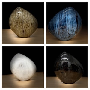 Large Aluminum Marble Stone Effect Urn Adult Pet Dog Ash Cremains Memorial