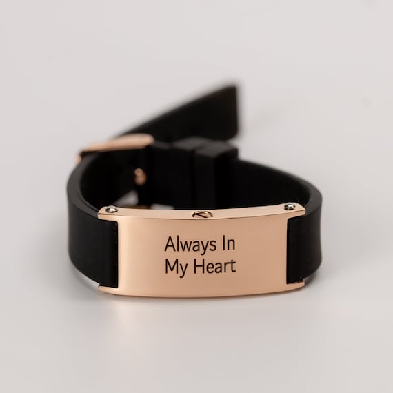 Buy Contemporary Black and Rose Gold Urn Bracelet Memorial Ash