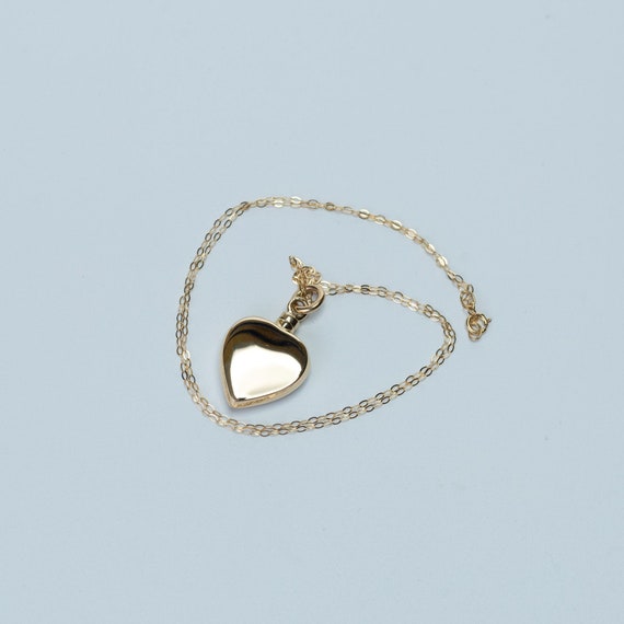 9ct Gold Small Heart Cremation Ashes 