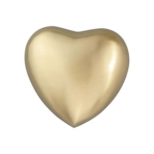 Classic Golden Heart Urn Keepsake for Dog Cat Ashes Cremation Engraving Service