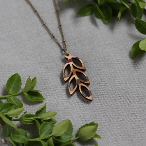 Handmade Wooden Jewelry | Olive Necklace