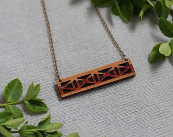 Handmade Wooden Jewelry | Emma Necklace