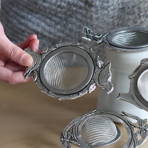 Handmade Pewter Tea Strainer | 4 Styles