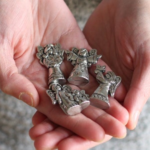 Handmade Pewter Mini Figurines 4 pc. Angel Blessing Set image 1