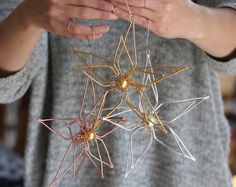 Handmade Wire Star Ornament *FINAL STOCK*