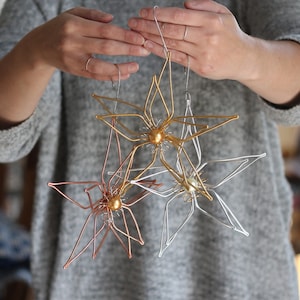 Handmade Wire Star Ornaments