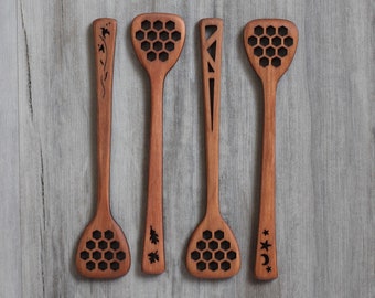 Wooden Honey Dipper | 4 Designs