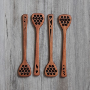 Wooden Honey Dipper | 4 Designs