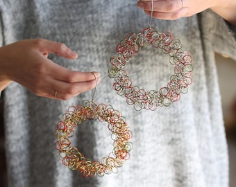 Handmade Wire Wreath Ornament *FINAL STOCK*