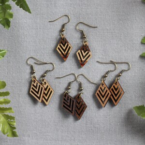 Handmade Wooden Jewelry | Kadi Earrings