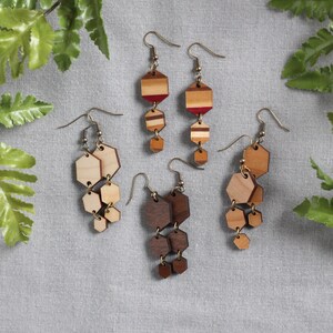 Handmade Wooden Jewelry | Ranee Earrings