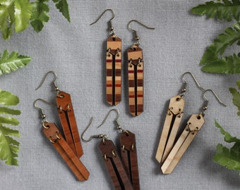 Handmade Wooden Jewelry | Micaela Earrings