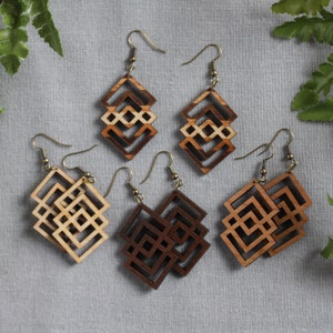Handmade Wooden Jewelry | Mira Earrings