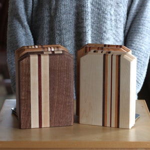 Handmade Wooden Bookend Sets | 4 Wood Types