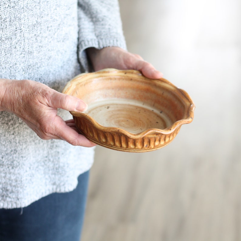 Handmade Pottery Small Pie Plate 9 Colors Etsy