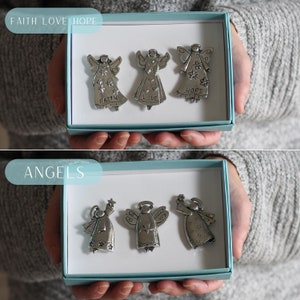 Handmade Pewter Magnet Set 13 Styles image 6