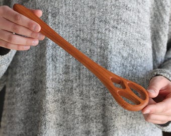 Handmade Wooden Kitchen Utensils | Cherry Dough Whisk