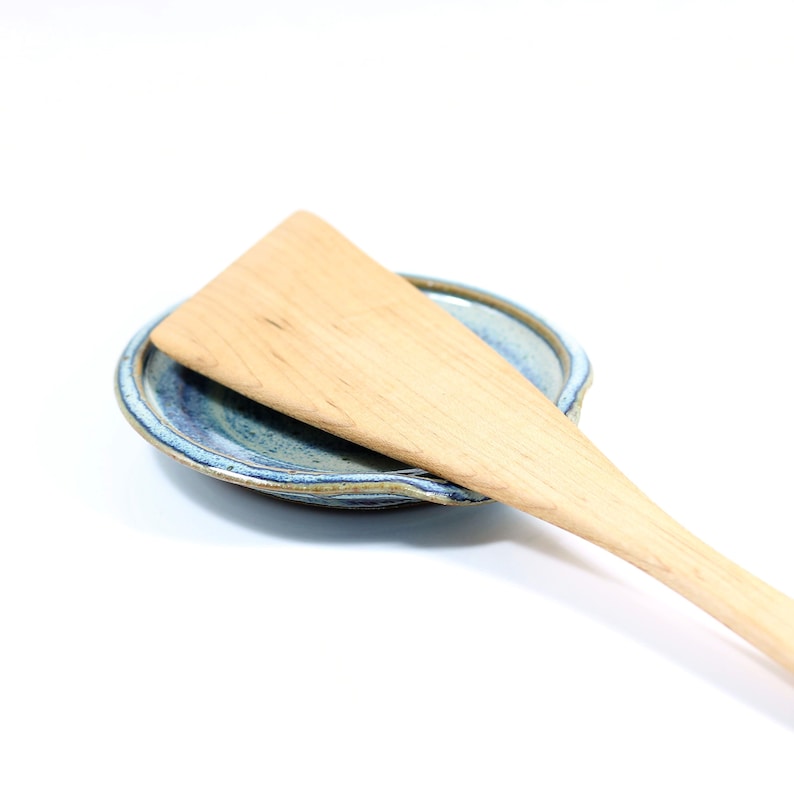 Handmade Pottery Spoon Rest 8 colors image 2