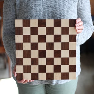 Handmade Solid Wood Chess Boards SM Board 1-1/2" sq.