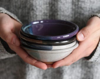 Handmade Mini Ceramic Bowl | 4 Color Options