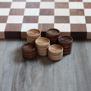Handmade Checker Pieces | 24 Pc Set - Etsy