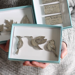 Handmade Pewter Magnet Set | 13 Styles