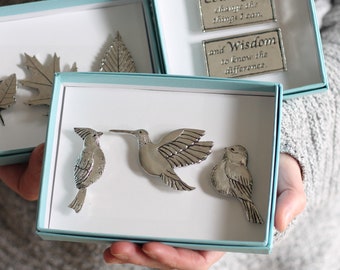 Handmade Pewter Magnet Set | 13 Styles