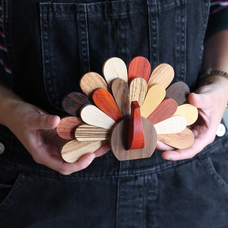 Handmade Wooden Turkeys Etsy