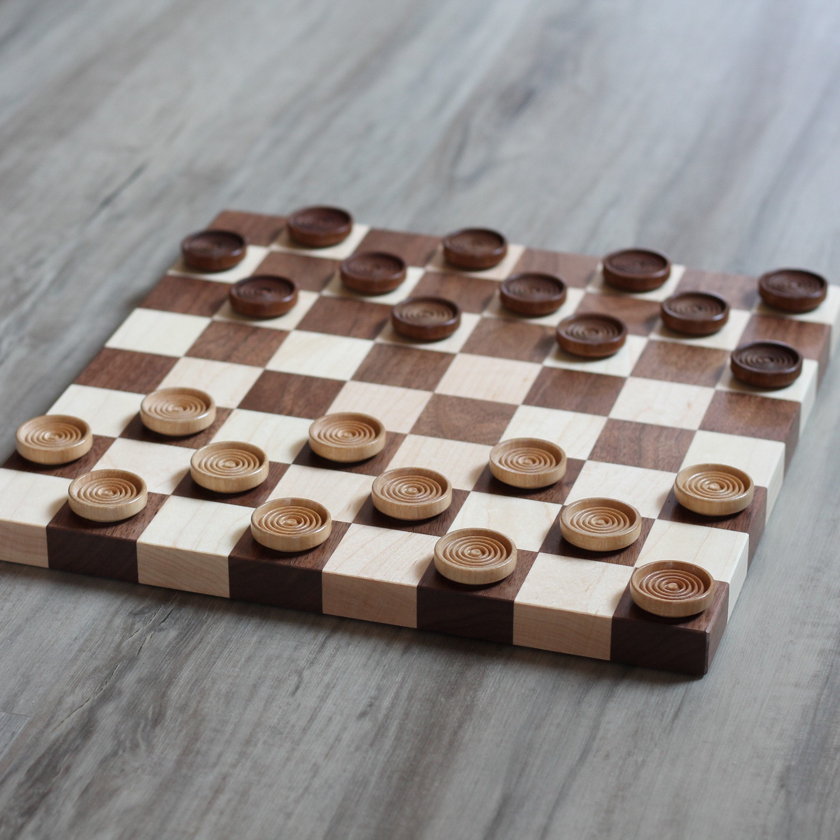 The Complete Checkers Vol.Ⅱ WE Games Wood Checker Pieces with Cloth Pouch - Red and