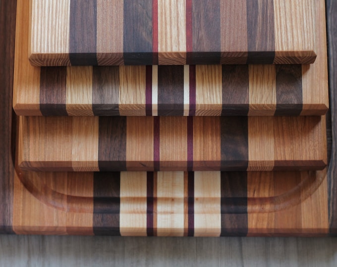 Handmade Rectangle Cutting Board | Optional Custom Engraving