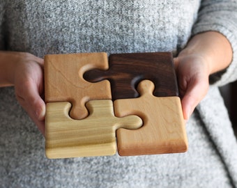Handmade Wooden Puzzle Trivet
