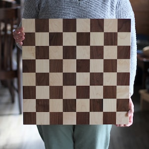 Handmade Solid Wood Chess Boards XL Board 2-1/4" sq.