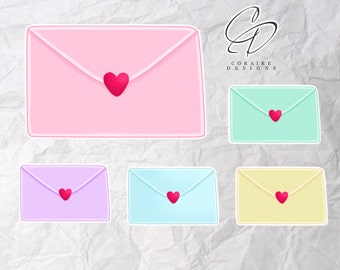 Pastel Envelope Clipart for Planners and Stickers
