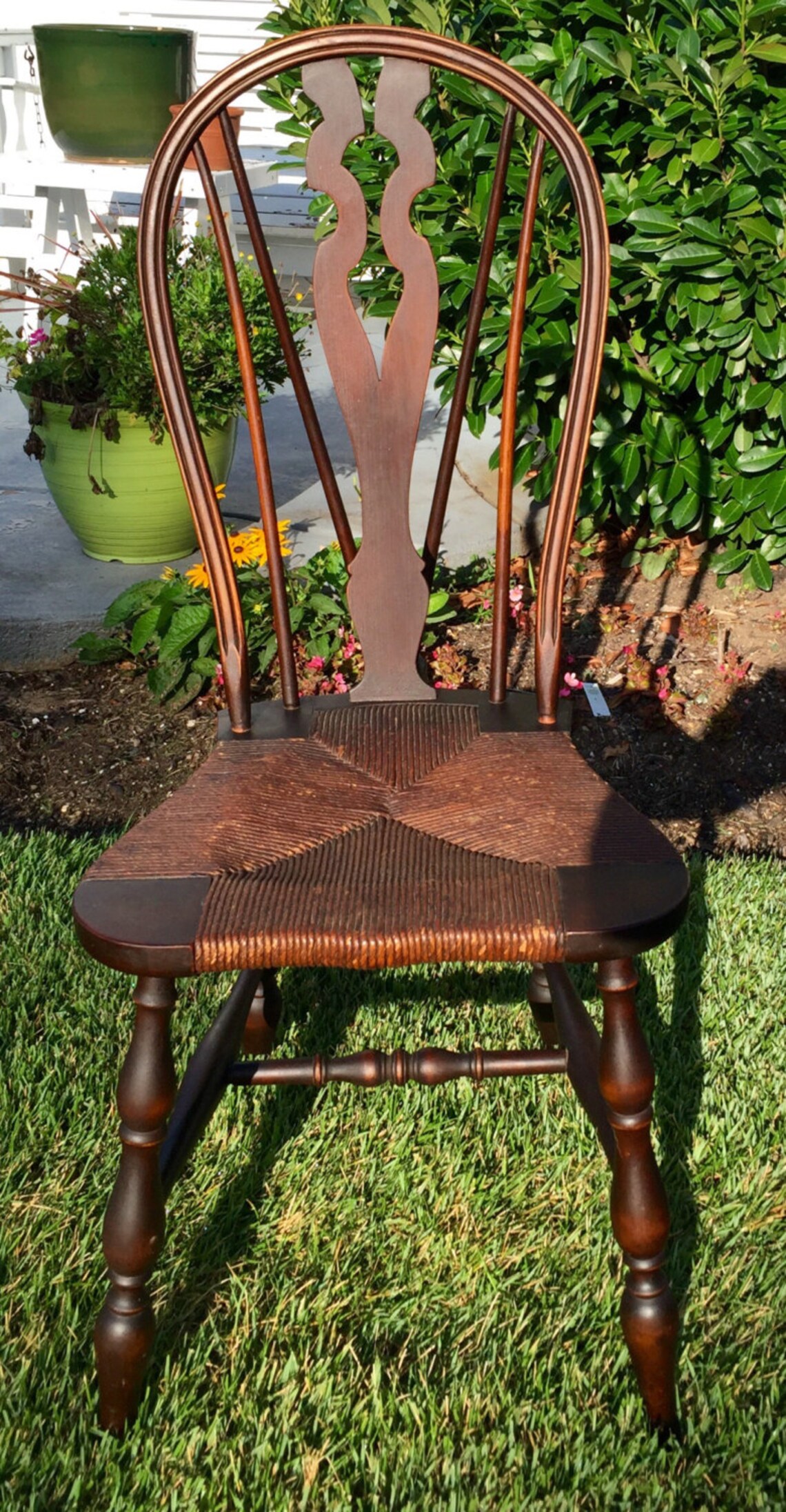 Vintage Karpen Bow Back Windsor Inspired Chair featuring Etsy